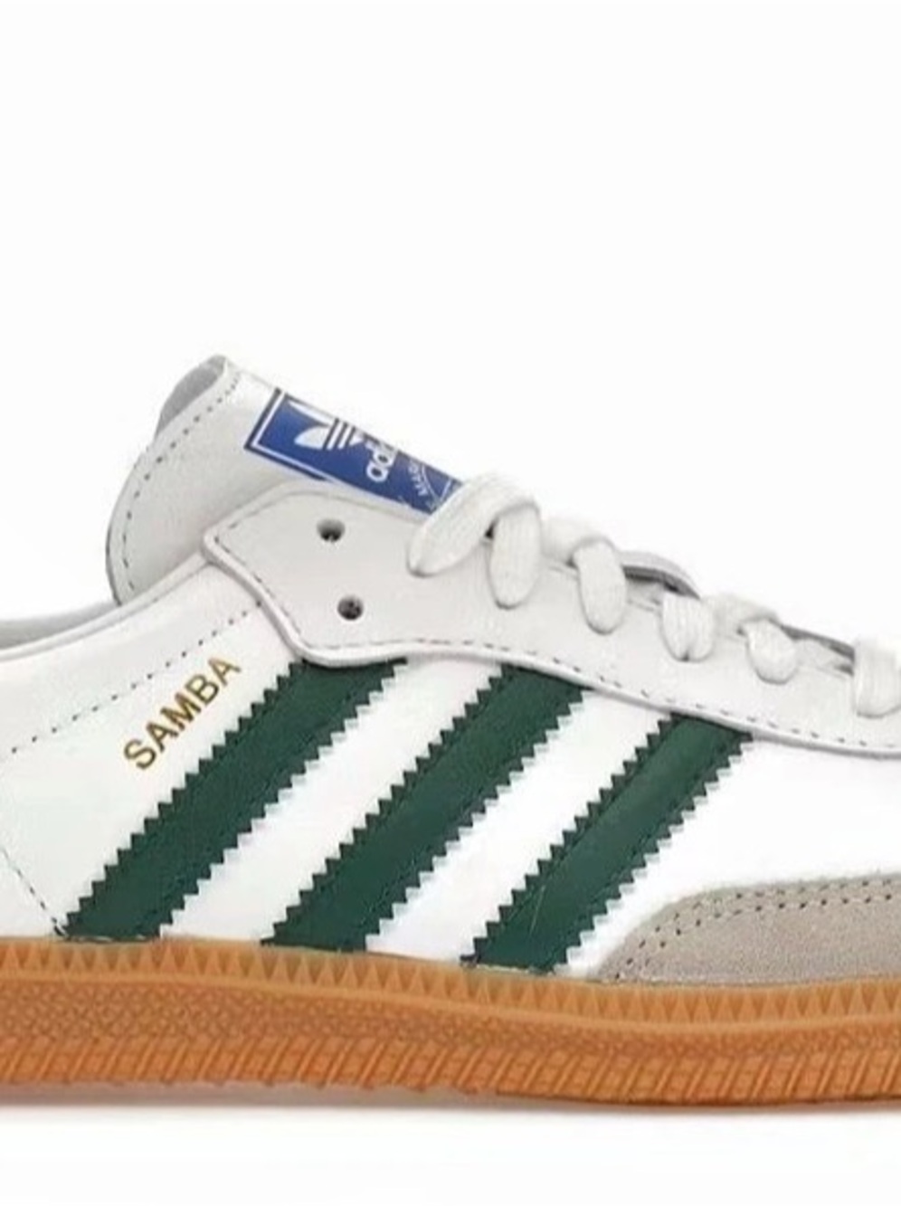 adidas Samba Sneakers in Collegiate White & Green - New